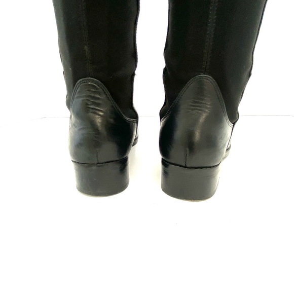 Vince Camuto Women's Black Multi-Texture Kellisi Stretch Panel Knee High Boot - Picture 10 of 16